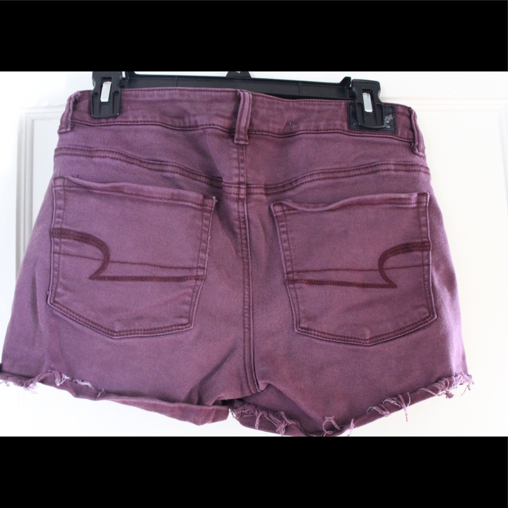 American Eagle Maroon Shorts - Picture 2 of 2